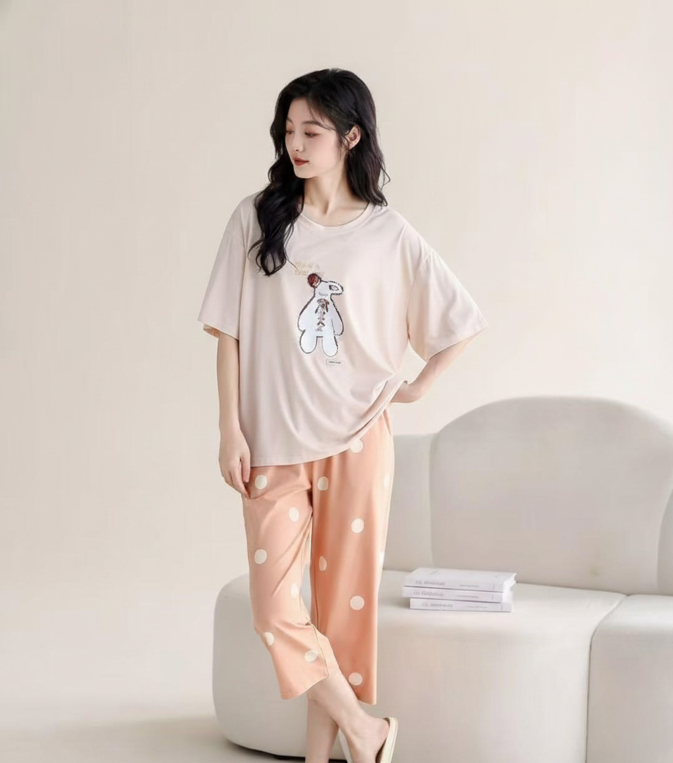 Multicolor Hosiery Cotton Night Suit