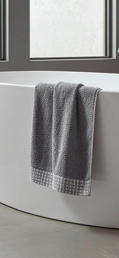Imported Solid Check Colour border Towel (Pack of 2)