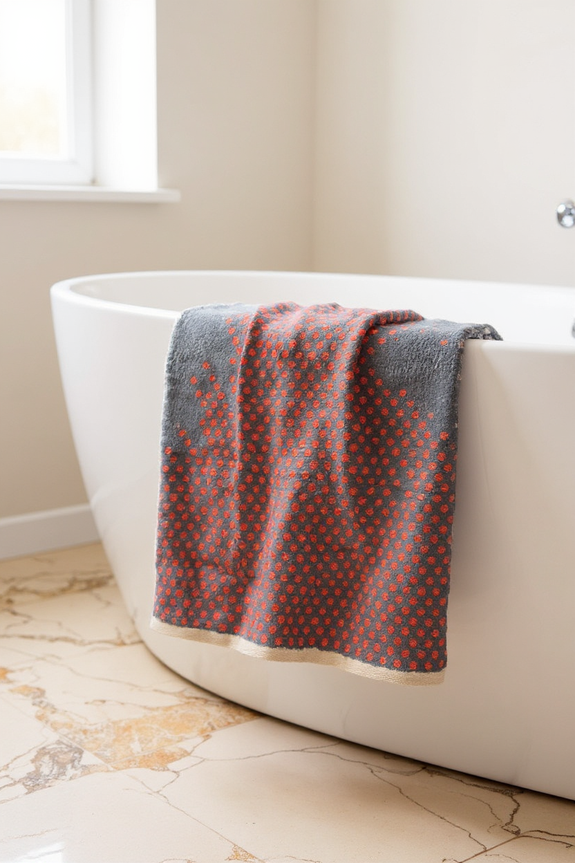 Imported Polka Dot Soft Hand Towel
