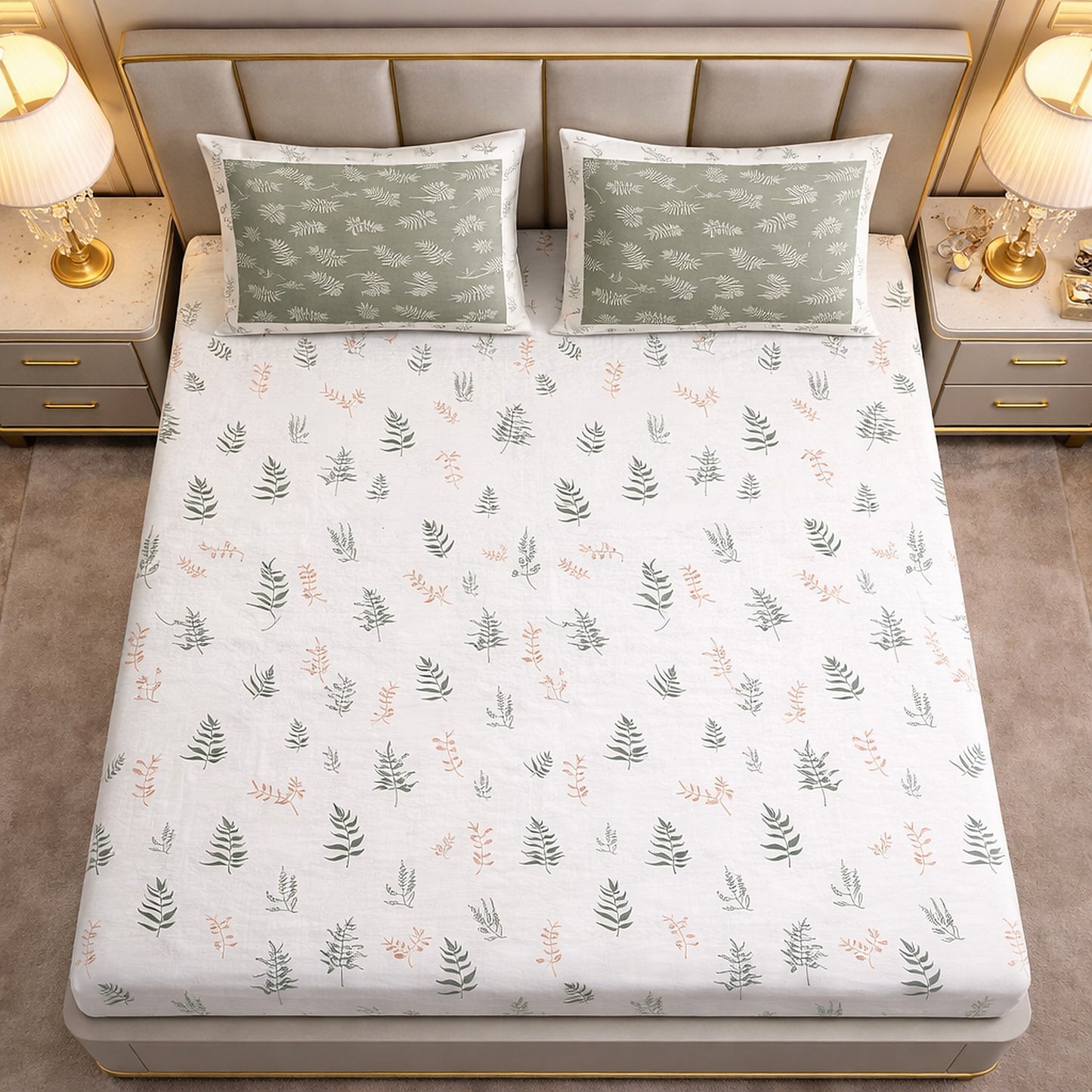 Pure Cotton Day- to- Day Use Bedsheet Printed
