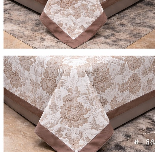 Floral Design Jacquard Pure Cotton Only Bedcover
