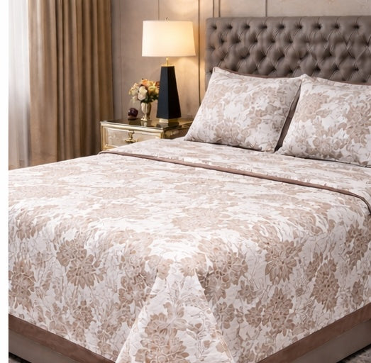 Floral Design Jacquard Pure Cotton Only Bedcover