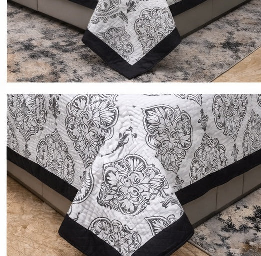 Geometrical Jacquard Pure Cotton Only Bedcover