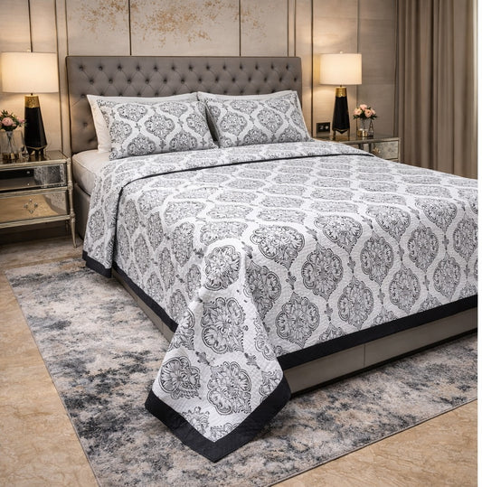 Geometrical Jacquard Pure Cotton Only Bedcover