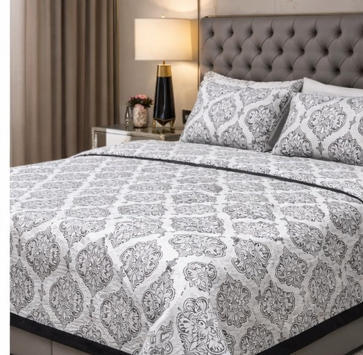 Geometrical Jacquard Pure Cotton Only Bedcover