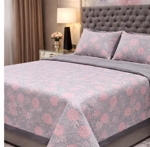 Rose Jacquard Pure Cotton Bedcover