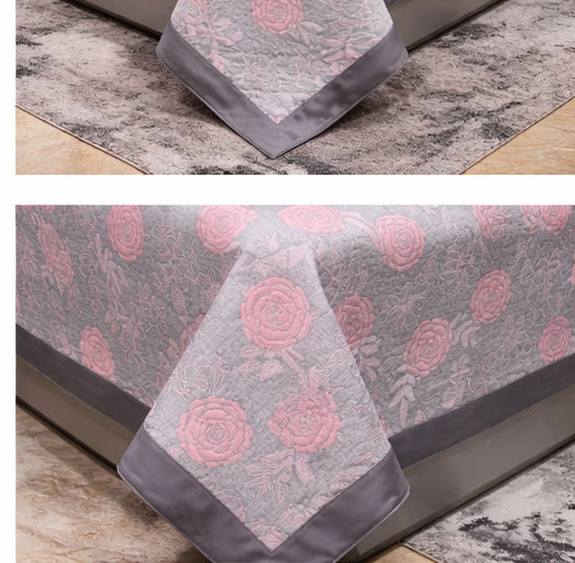 Rose Jacquard Pure Cotton Bedcover