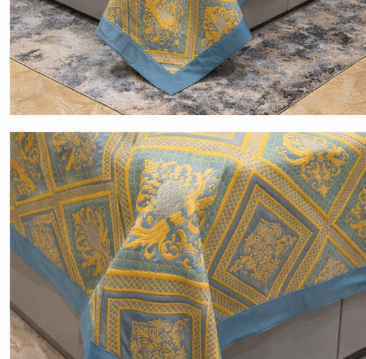Abstract Design Jacquard Pure Cotton Only Bedcover
