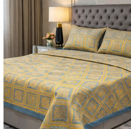 Abstract Design Jacquard Pure Cotton Only Bedcover