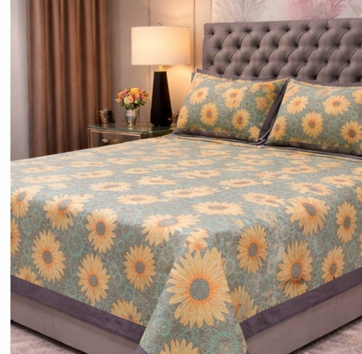 SunFlower Jacquard Pure Cotton Only Bedcover