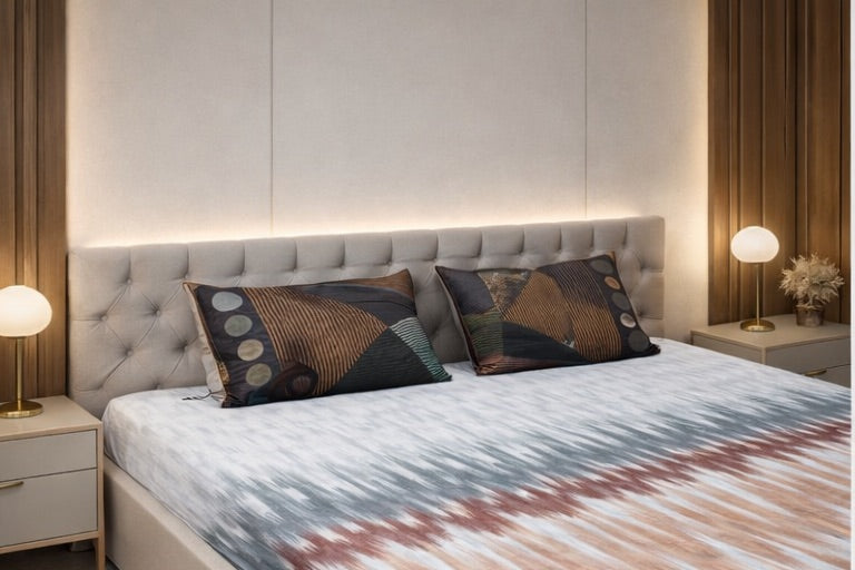 Geometrical Cotton Digital Print Bedsheet