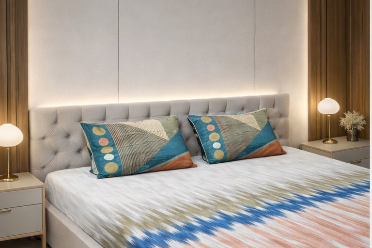 Geometrical Cotton Digital Print Bedsheet