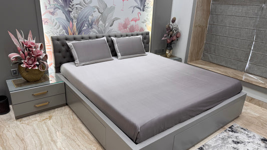 Pure cotton King Size Shaded Bedsheet