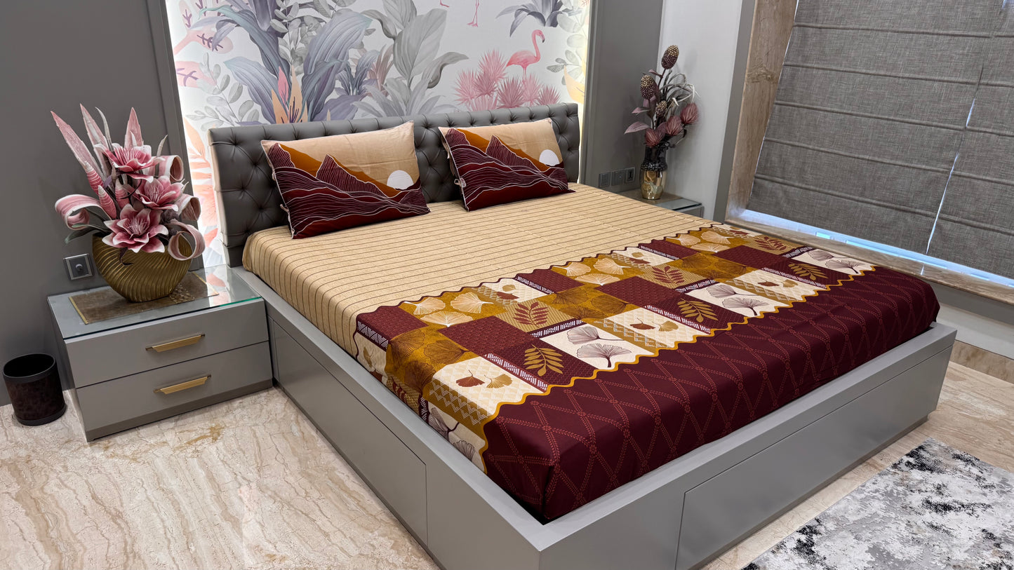 Procession Regular Print Bedsheet