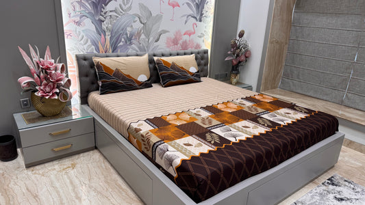 Procession Regular Print Bedsheet