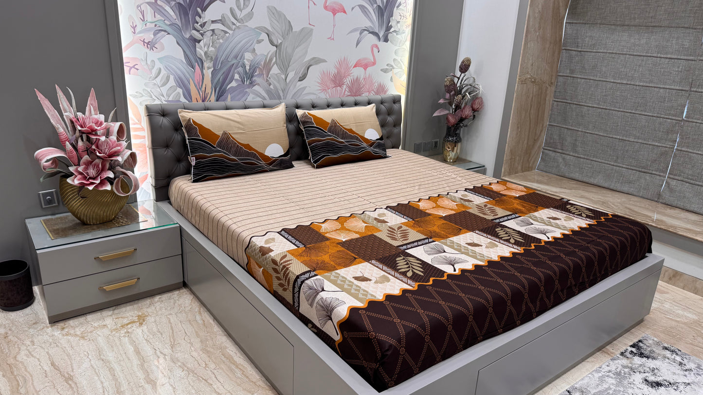 Procession Regular Print Bedsheet