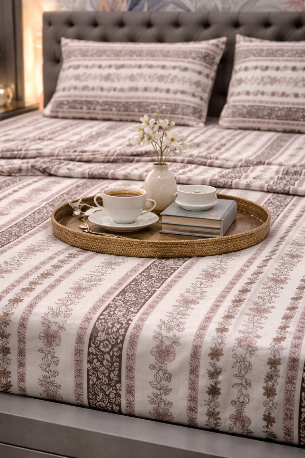 Soft Cotton Bedsheet Brown Colour