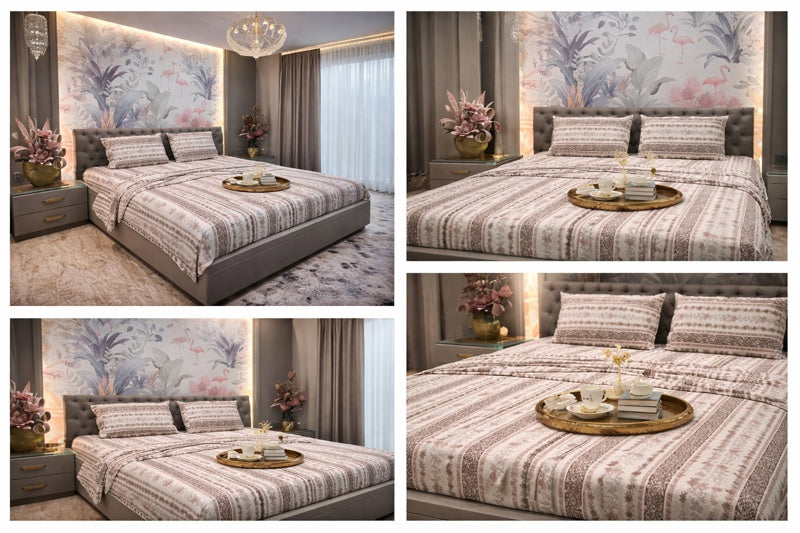 Soft Cotton Bedsheet Brown Colour