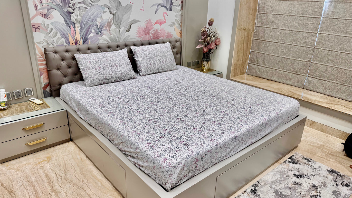 Pure Cotton Export Quality Floral Print Bedsheet