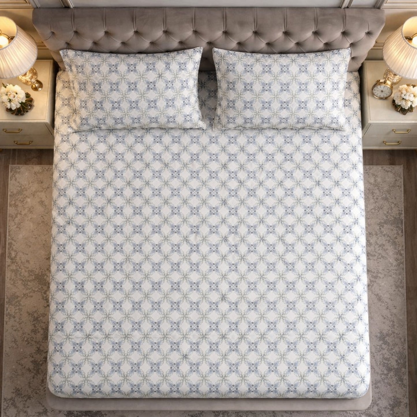 High Thread Count Pure Cotton Export Surplus Bedsheet
