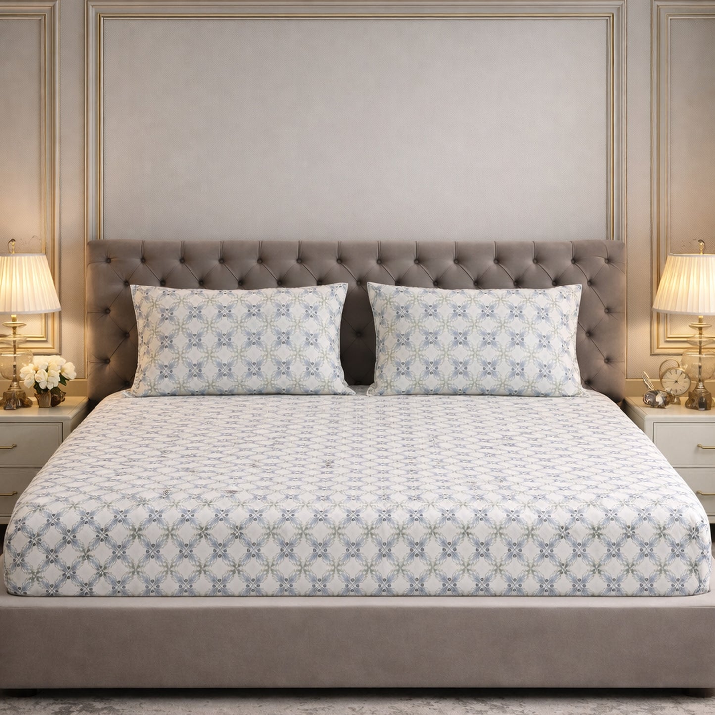 High Thread Count Pure Cotton Export Surplus Bedsheet