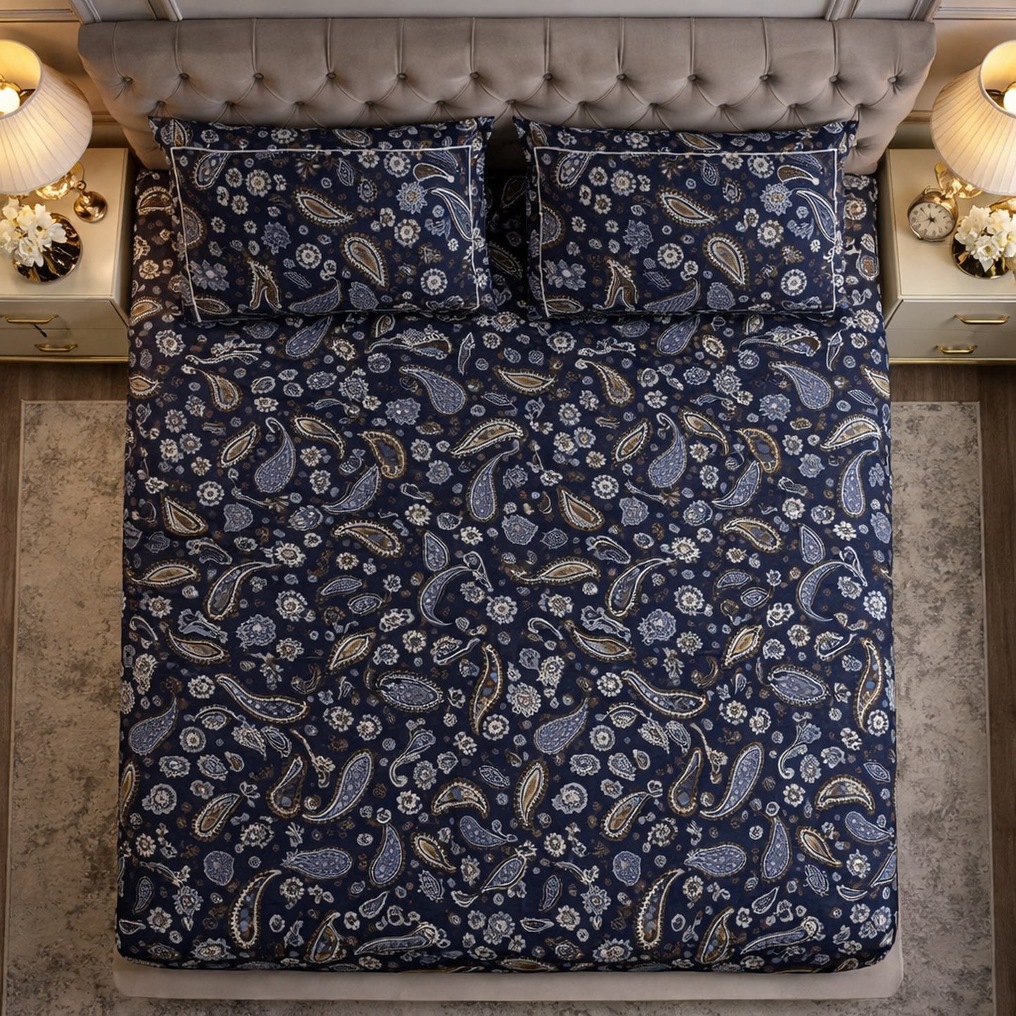 Karry Print Pure Cotton Bedsheet
