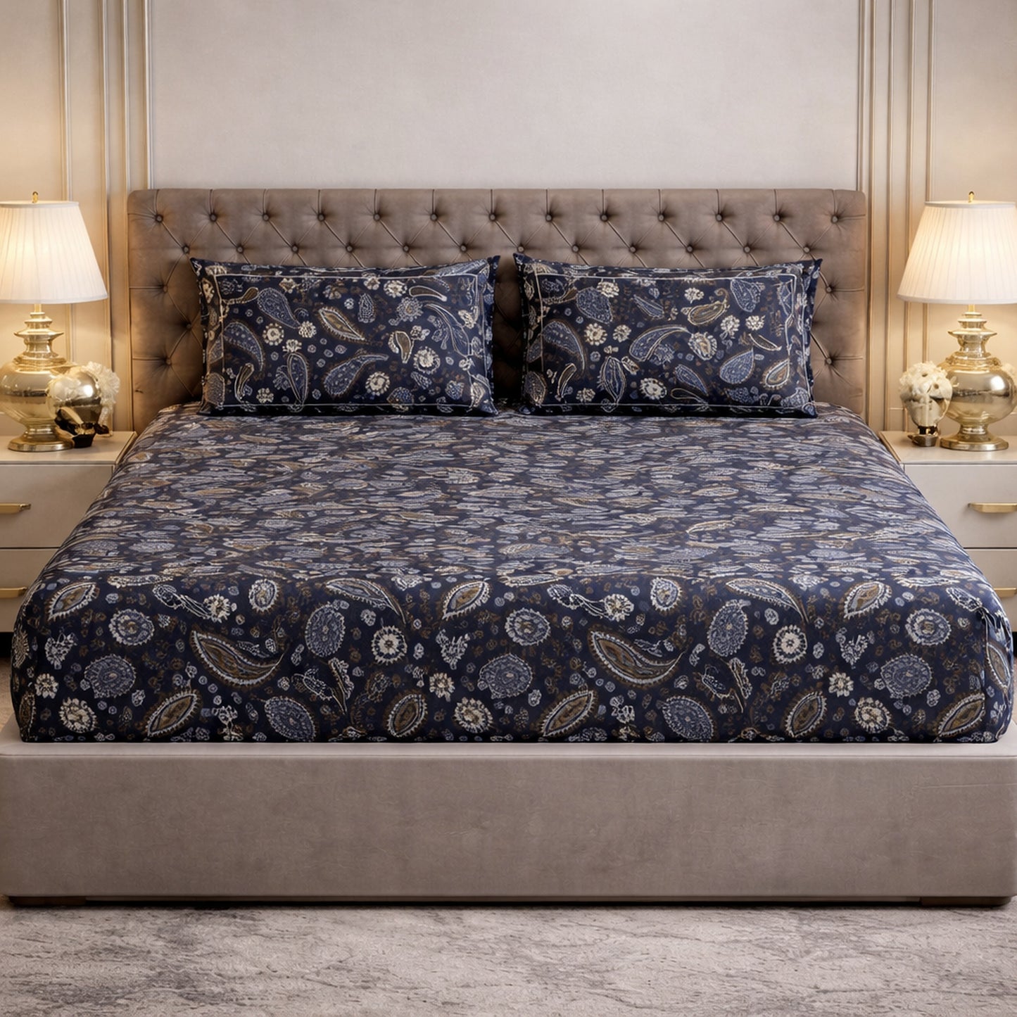 Karry Print Pure Cotton Bedsheet