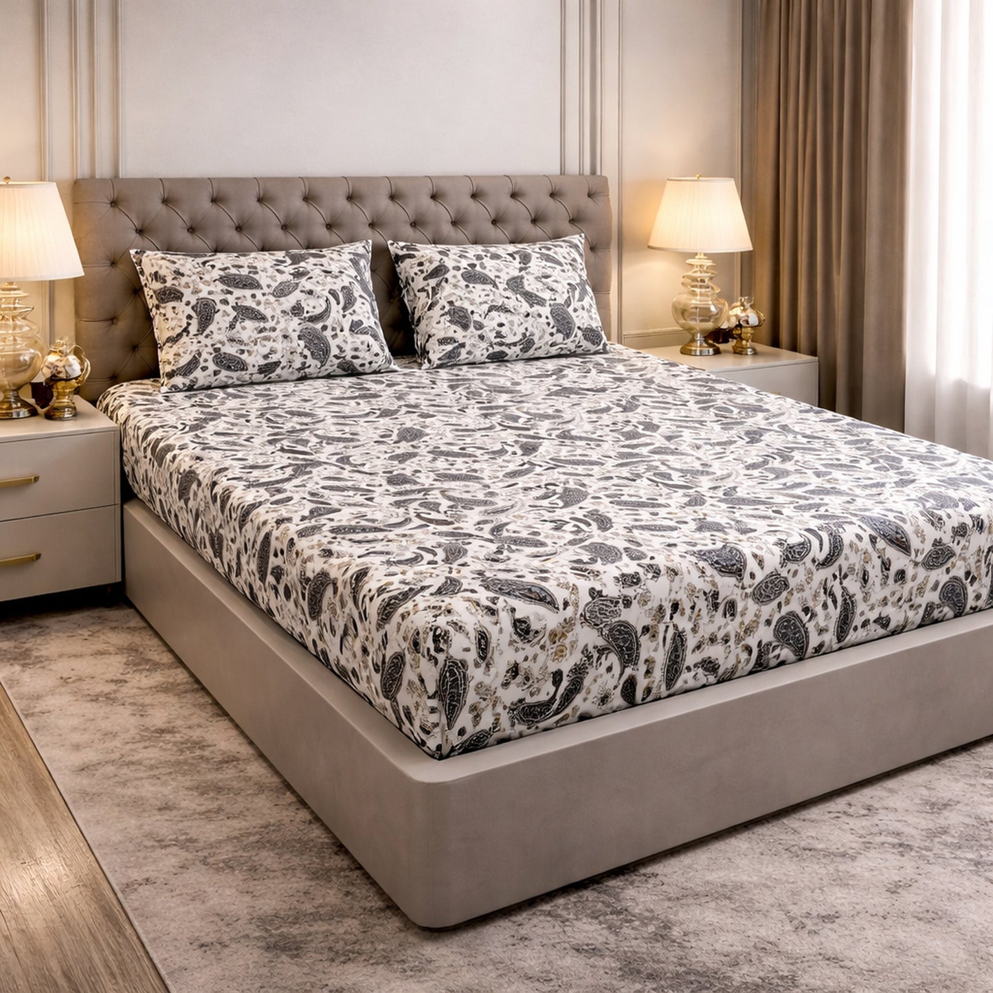 Karry Print Pure Cotton Bedsheet