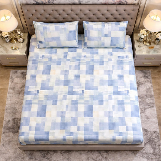 Pure Cotton Checks Export Quality Bedsheet