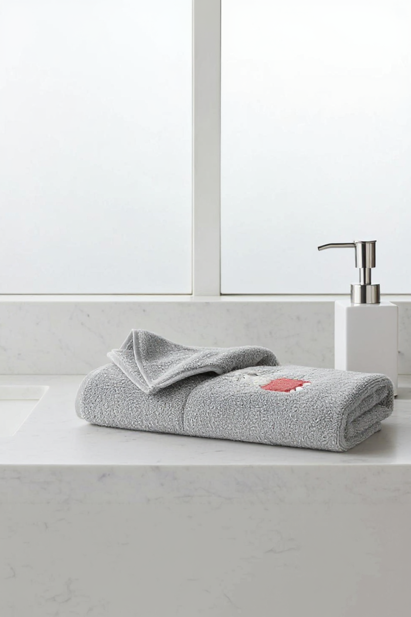 Multi Colour Woven Textured Hand Towels (Pack of 2)