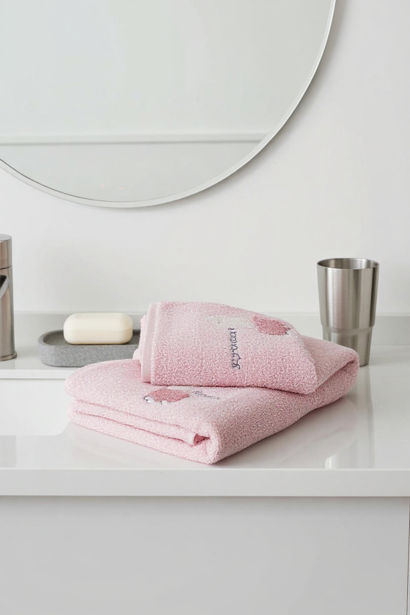 Multi Colour Woven Textured Hand Towels (Pack of 2)