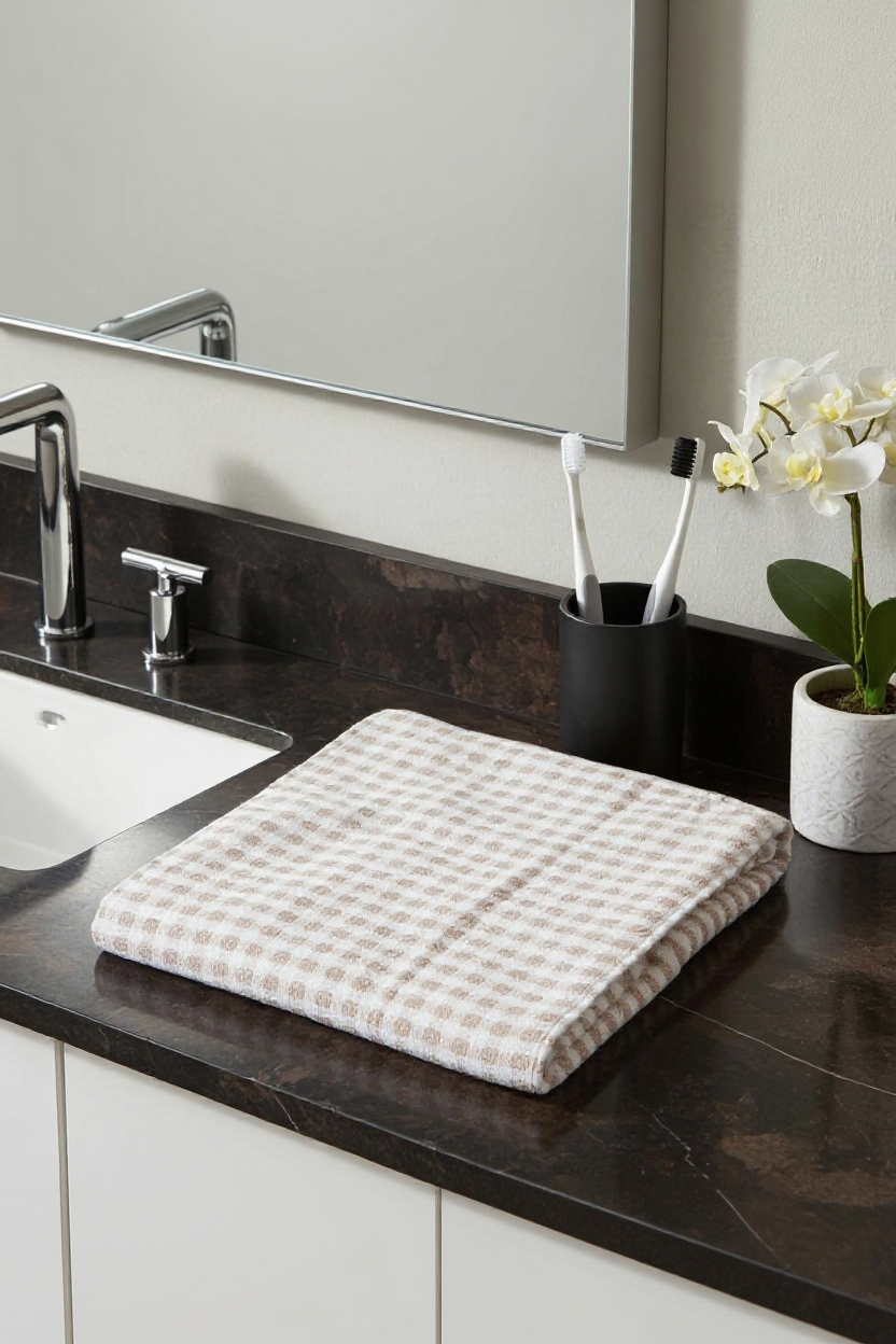 Striped Cotton Hand Towels (Pack of 2)