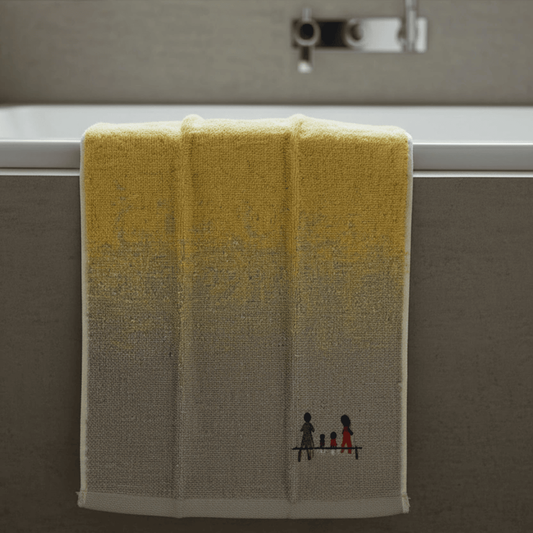 Woven Textured Shaded Quick Drying Hand Towels (Pack of 2)