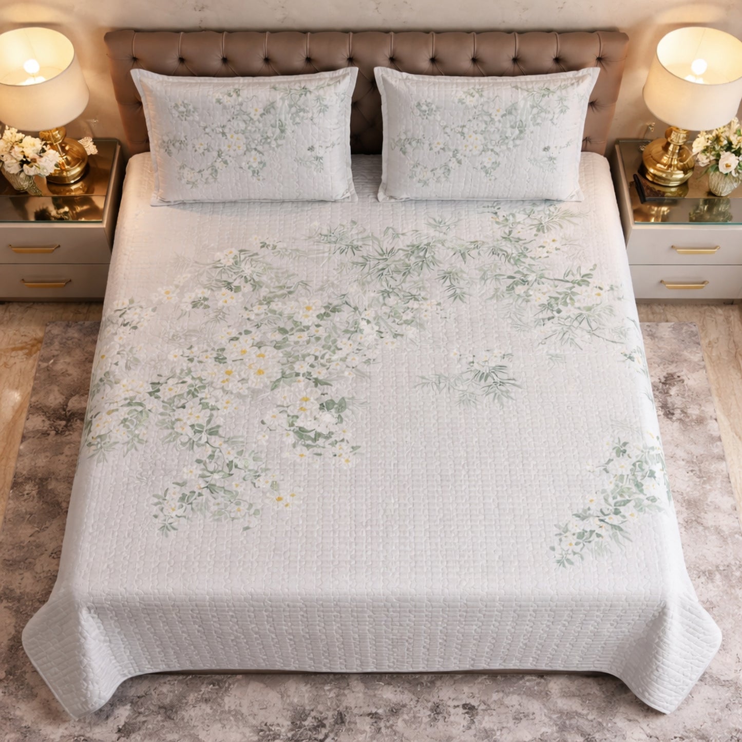 Exculusive Floral Design Digital Bedcover