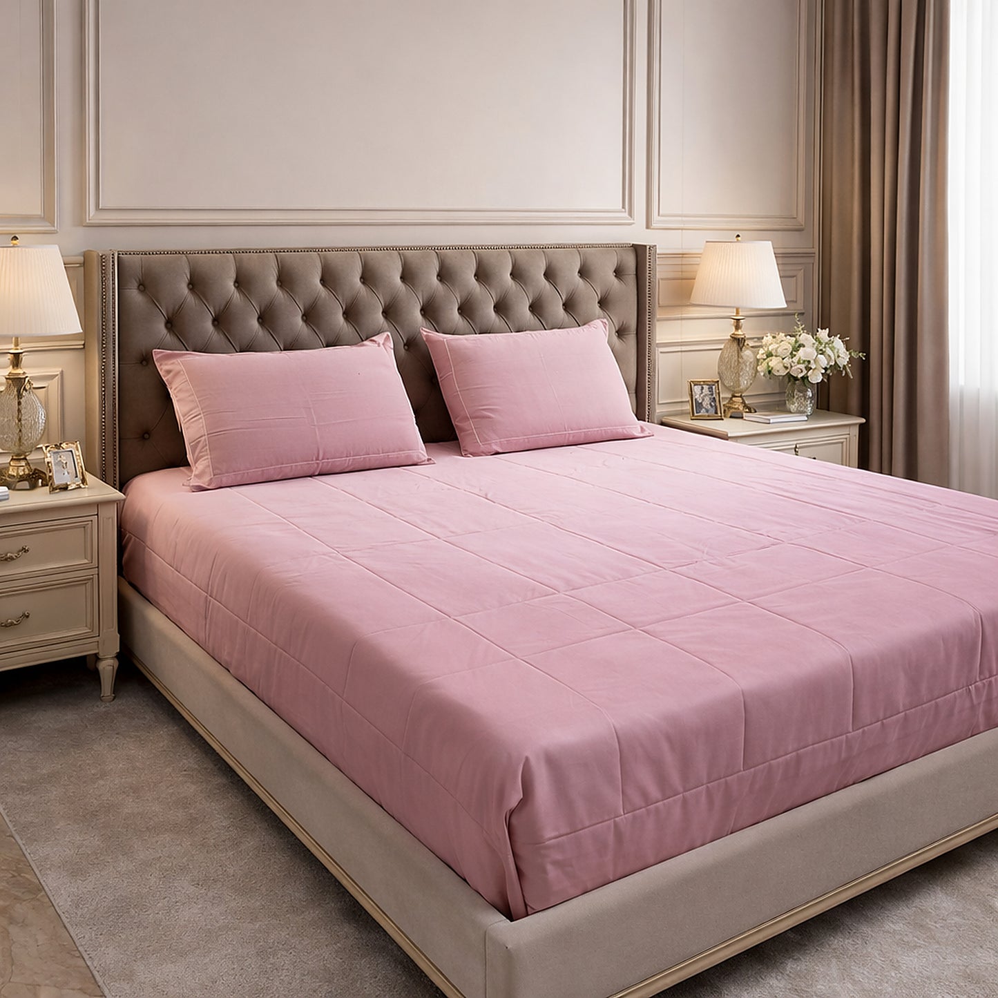 Pure cotton King Size Shaded Bedsheet