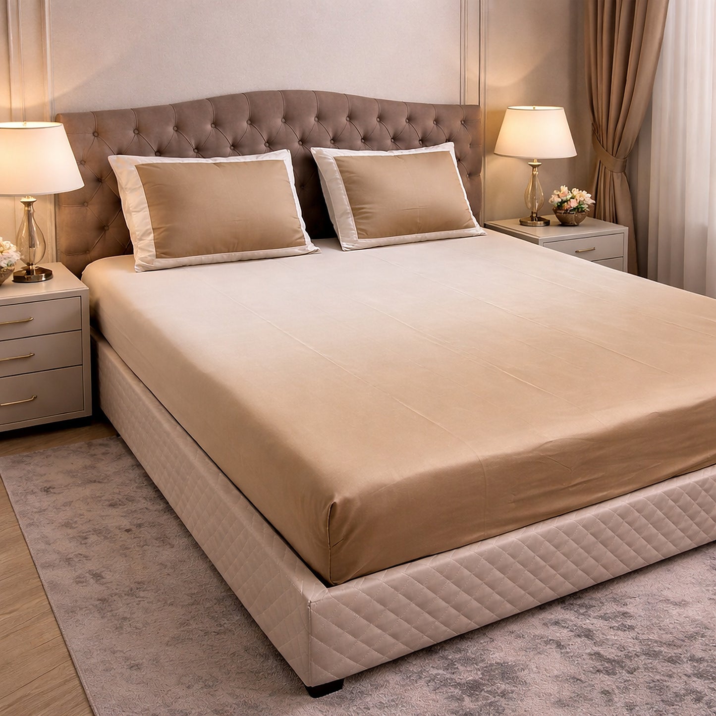 Pure cotton King Size Shaded Bedsheet