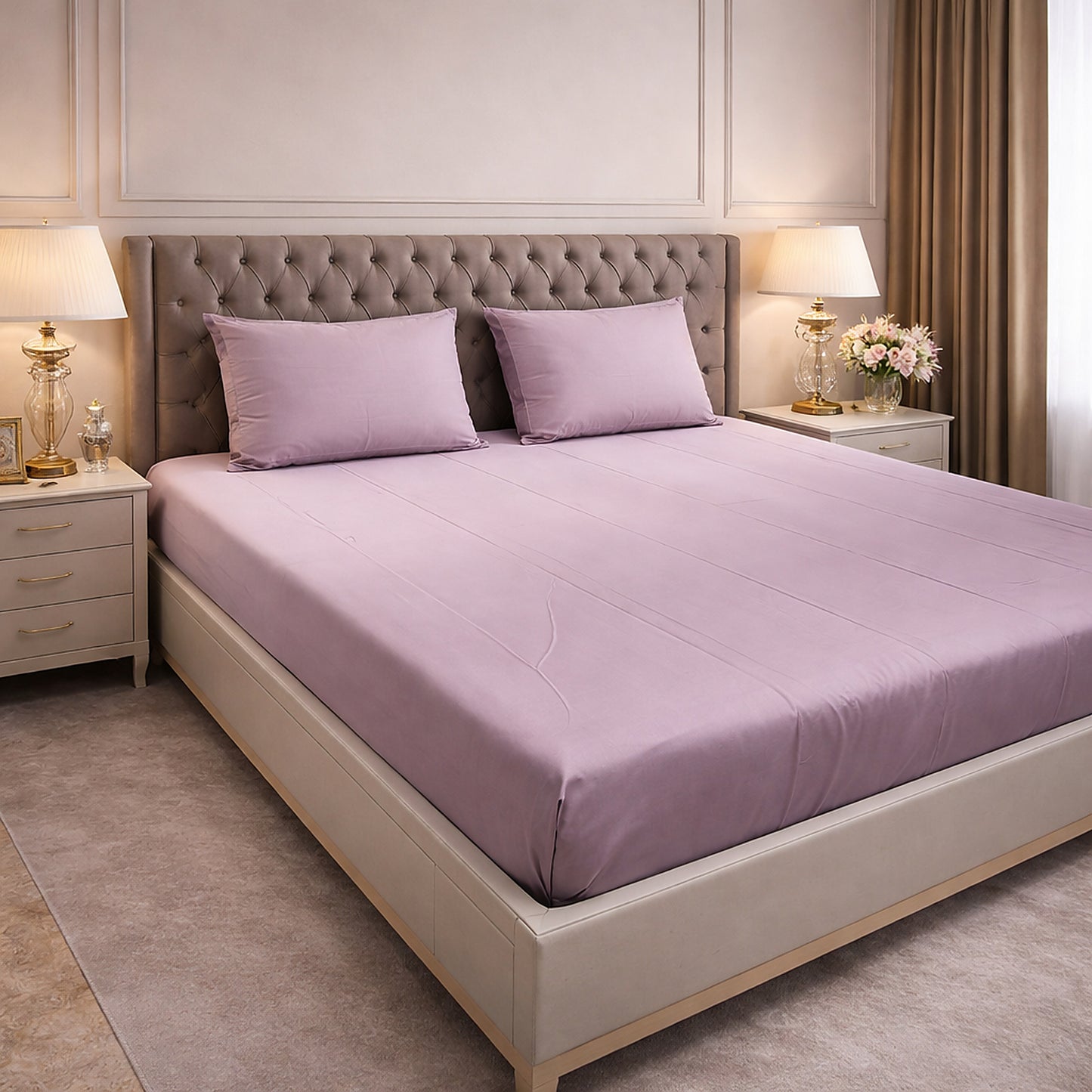 Pure cotton King Size Shaded Bedsheet