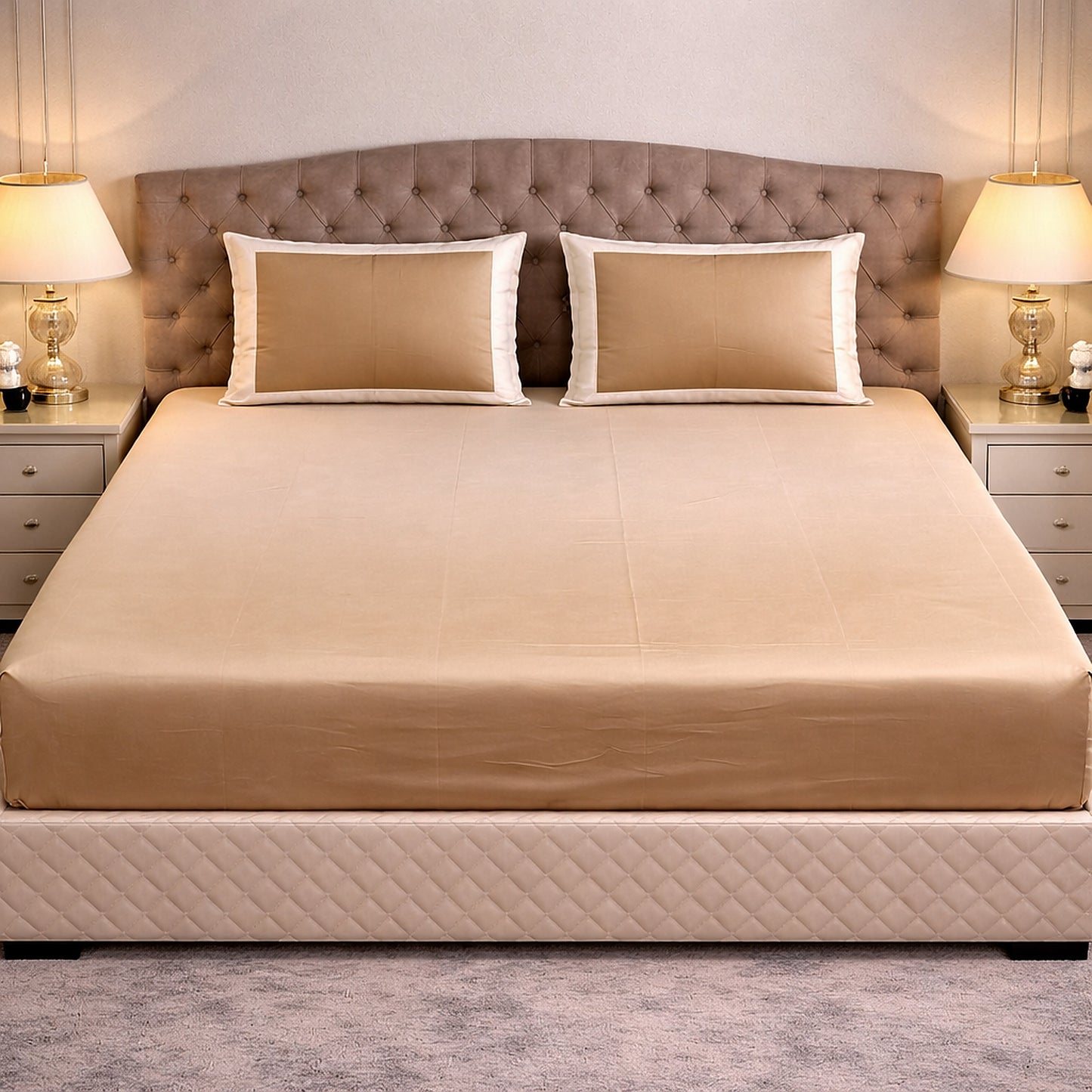 Pure cotton King Size Shaded Bedsheet