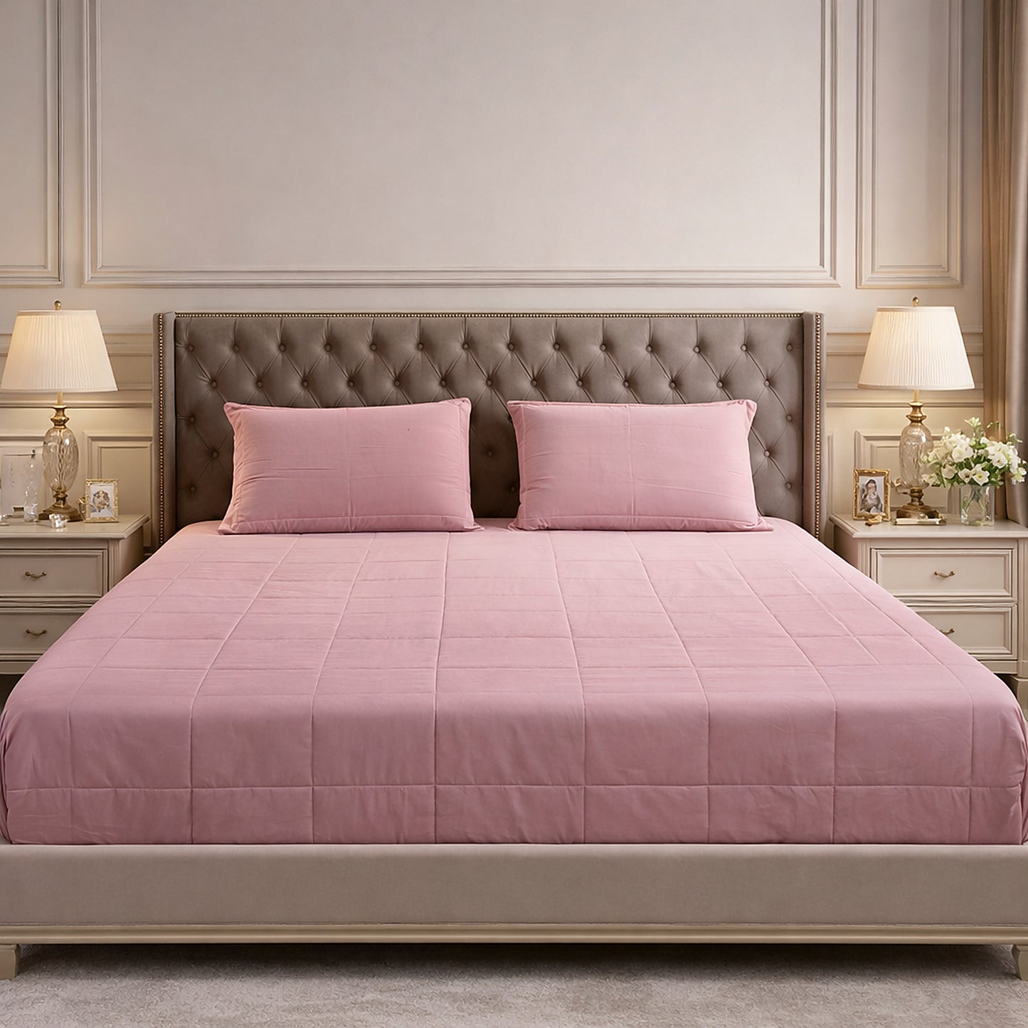 Pure cotton King Size Shaded Bedsheet