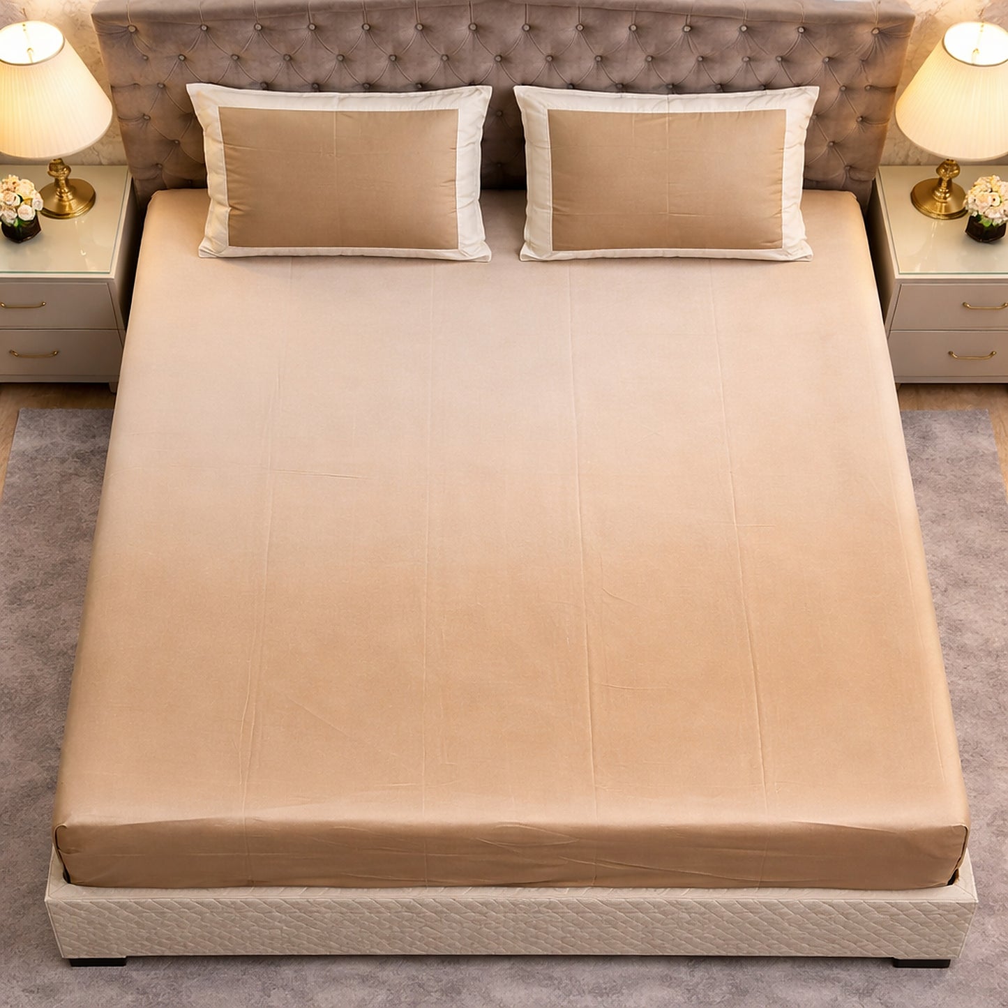 Pure cotton King Size Shaded Bedsheet