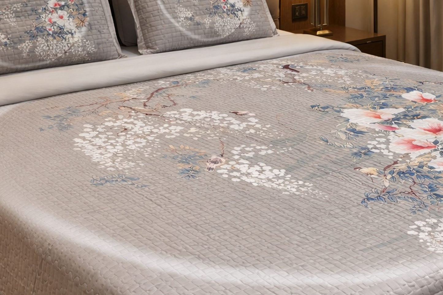 Beautiful Elegant Brown Digital Bedcover