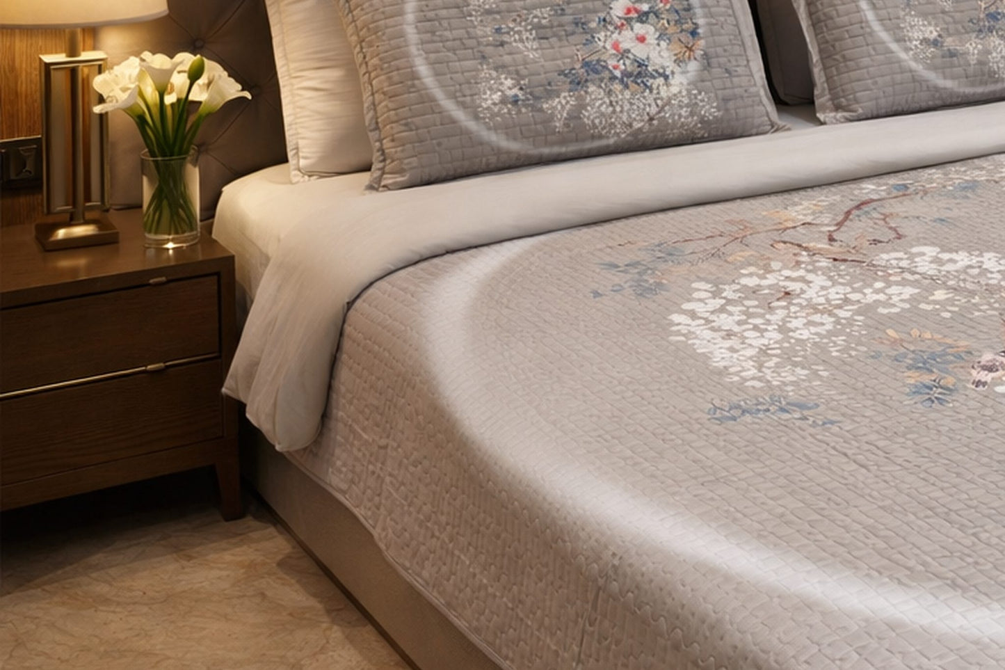 Beautiful Elegant Brown Digital Bedcover