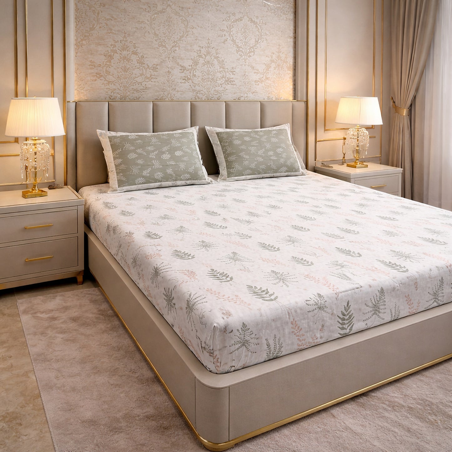 Pure Cotton Day- to- Day Use Bedsheet Printed