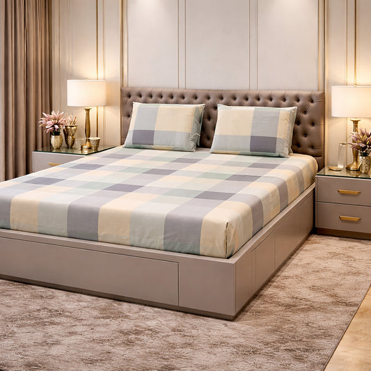 Imported Breathable Cotton Checks King Size