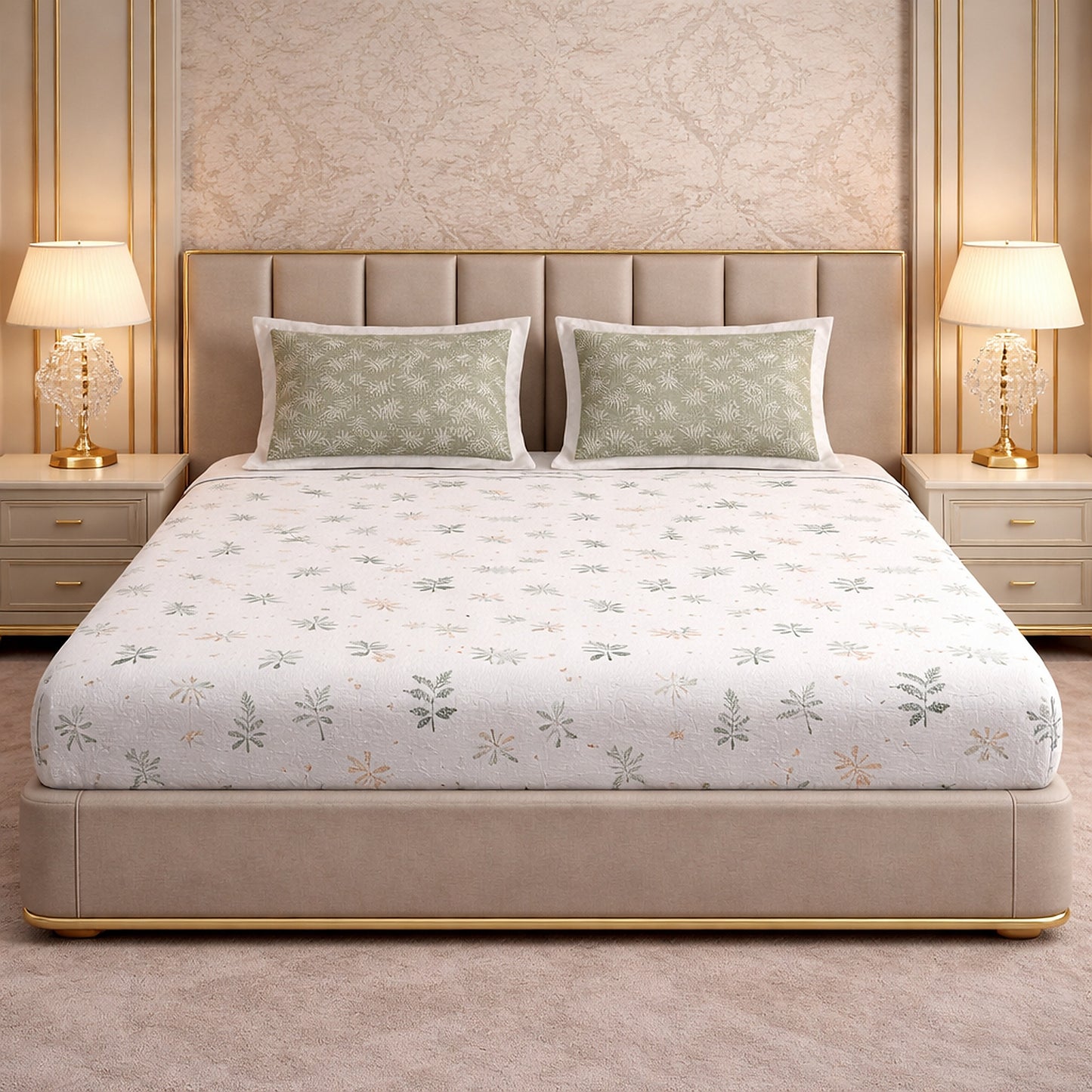 Pure Cotton Day- to- Day Use Bedsheet Printed