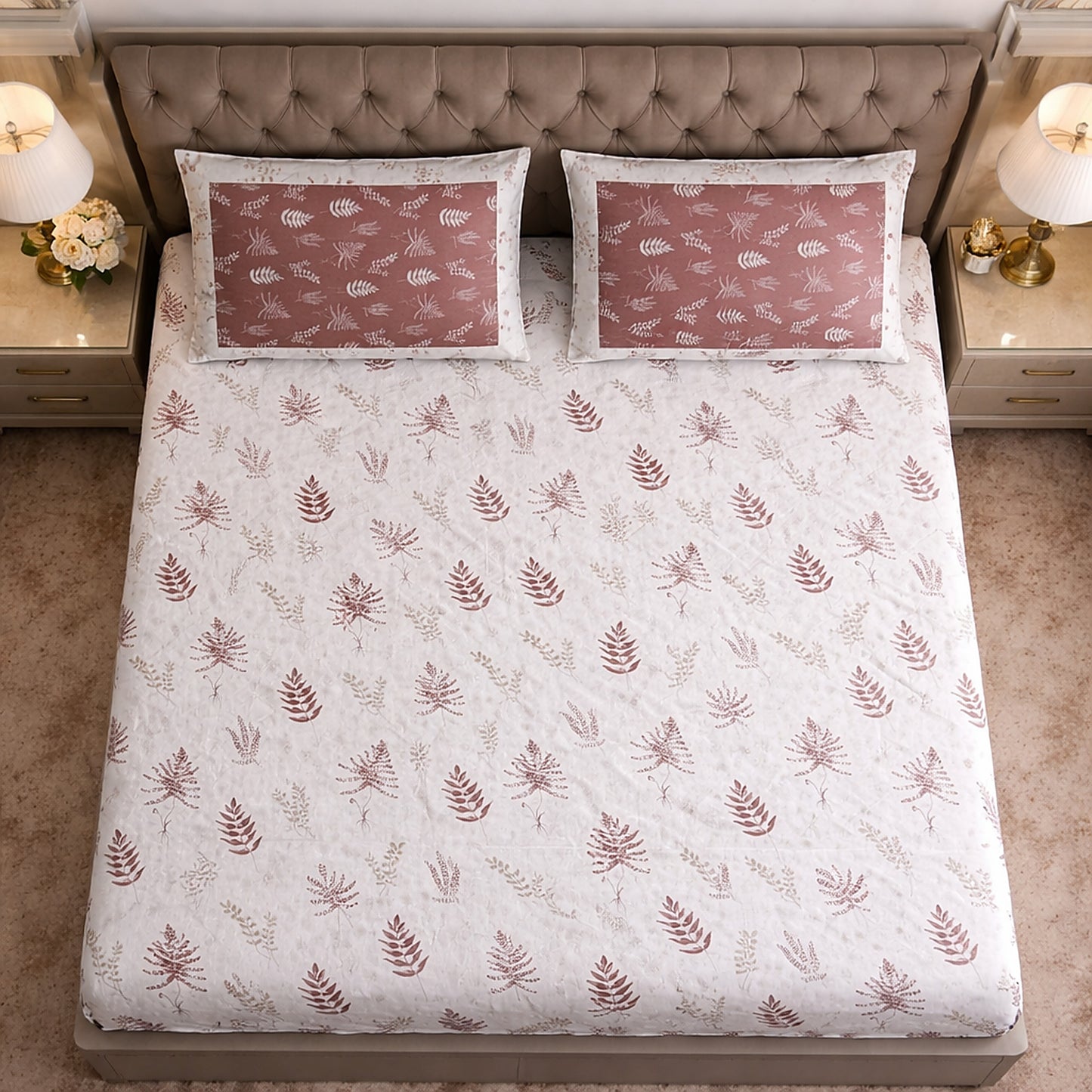 Pure Cotton Day- to- Day Use Bedsheet Printed