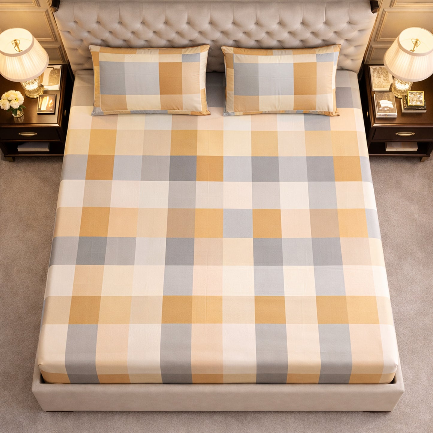 Imported Breathable Cotton Checks King Size